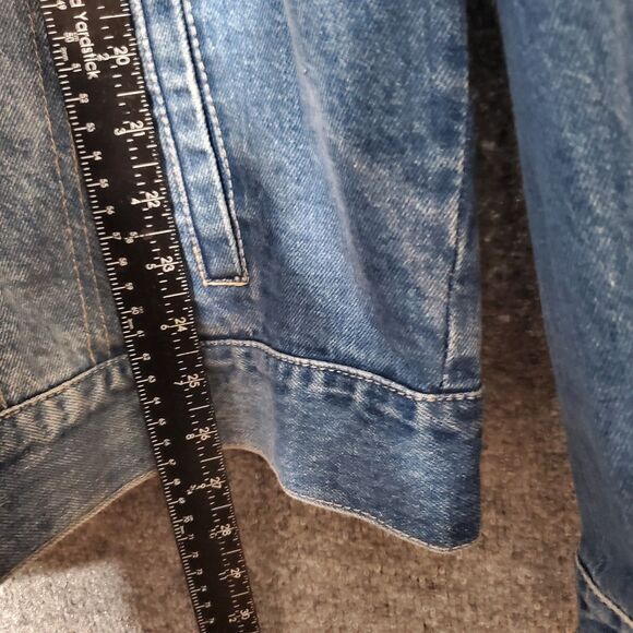 CXC Atelier Jean Jacket Mens L Blue Chore Barn Grunge Overall Style Y2K Retro - Picture 11 of 12